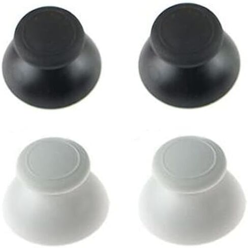 3pcs Pack Analog Joystick Thumb Stick Cap Cover for Nintendo WII U Pro Wii U Gamepad (Black) in Saudi Arabia