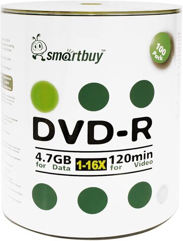 SmartBuy 4.7gb/120min 16x شعار DVD-R أعلى بيانات فارغة قرص وسائط التسجيل (100-disc) in Saudi Arabia
