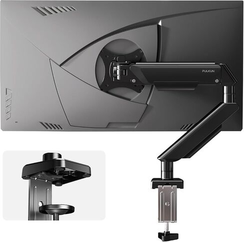 شاشة واحدة شاشة من 13 إلى 32 بوصة شاشات تصل إلى 22 رطلا ، ذراع الشاشة من الألومنيوم Ultrawide لـ Samsung Odyssey G9 وأكثر من ذلك ، منصة شاشة قابلة للتعديل بالكامل للمكتب ، Vesa 100x100mm (أسود) in Saudi Arabia