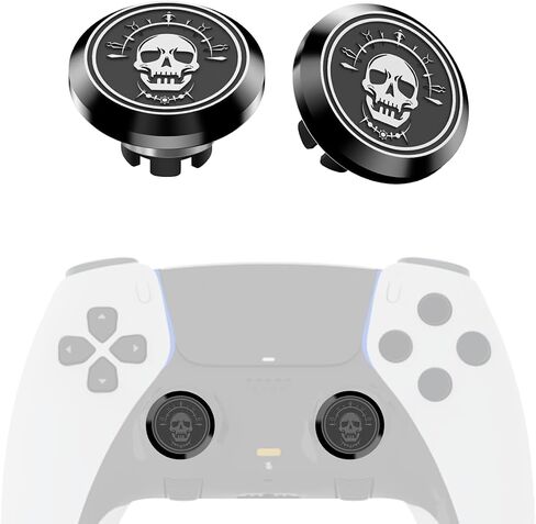 KD.FLY Metal Thumbsticks for PS5 Edge Controller, 2Pcs Custom Joystick Thumb Sticks Grips Replacement Kit for PS5 Dual Sense Edge Controller, Thumbstick Accessories Parts, Sugar Skull in Saudi Arabia