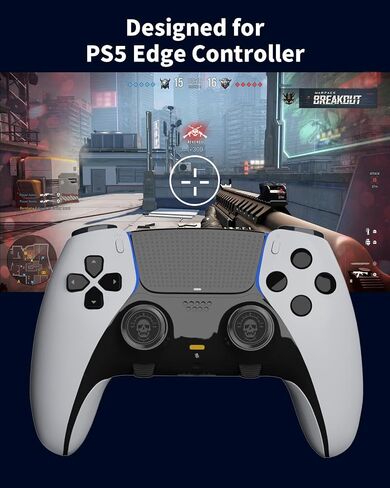 KD.FLY Metal Thumbsticks for PS5 Edge Controller, 2Pcs Custom Joystick Thumb Sticks Grips Replacement Kit for PS5 Dual Sense Edge Controller, Thumbstick Accessories Parts, Sugar Skull in Saudi Arabia