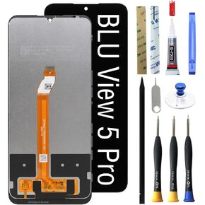 Digitizer LCD Display Touch Screen Glass Panel Assembly Replacement for BLU View 5 Pro LCD Screen B170D 6.75" [with Tools]