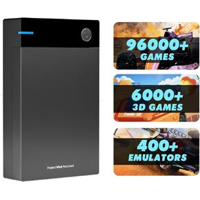 12TB Retro Gaming Hard Drive with 96000+ Classic Games, Compatible with 400+ Emulators, 6000+3D Games, Portable Game Hard Drive Compatible with Win 7/8/10/11