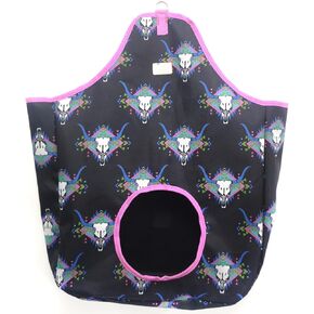 BARN & STABLE Horse Hay Bag with Metal Snap Fastener, Hay Bag Feeder Sack Storage Bag for Horse Cow Goats Donkey Cattle Rabbit