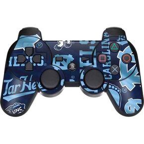 ألعاب Skinit Scenit Gaming Skin متوافقة مع PS3 Dual Shock Wireless Controller - College College North Carolina Tar Design