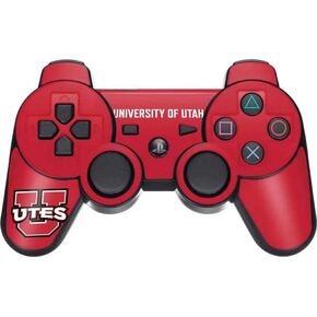 Skinit Decal Gaming Skin Compatible with PS3 Dual Shock Wireless Controller - Officially Licensed College University of Utah Block U Design