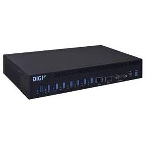 DIGI AW08-G300 Remote USB Hub, AnywhereUSB 8 Plus; Eight USB 3.1 Gen 1 Ports, Single 10M/100M/1G/10G Ethernet, Single SFP+, 12 VDC