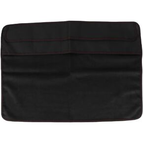 ARTIBETTER 27 Inch Black Polyester Monitor Dust Cover with Pocket for Screen Protection against Scratches and Dust