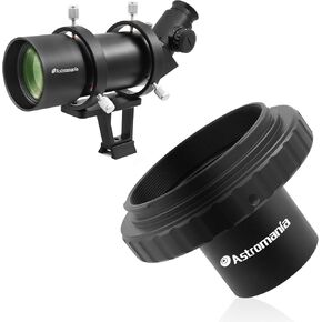 Astromania 10x60 Finder Scope - Bundle with - T-Ring and M42 to 1.25" Adapter (T-Mount) for Canon
