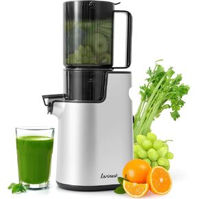 Slow Masticating Juicer Machines Cold Press Juicer Machines with 4" (Pack of 1 Silver) Wide!for Fresh Juice | High-Power Juice Extractor with Wide Feed Chute Easy Clean & Multiple Speed Settings!