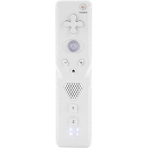 Motion Game Console for a Series of Powerful Keys and Ergonomic Controller, Built in Analog Rocker, Intenser Game Experience Remote for Wii(White)