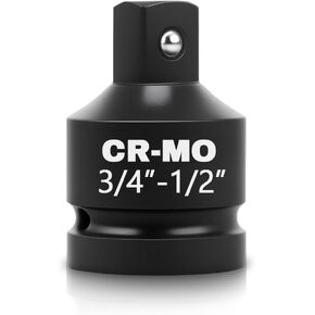 2 Pieces 3/4" Female to 1/2" Male Impact Socket Adapter, 3/4-Inch Impact Socket Adapter Reducer,Square Drive Reducer for Impact Driver