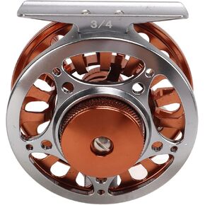 Fly Fishing Reel Efficient Braking 3 Bearings Oxidation Treatment 3/4 Fly Reel for Outdoor Fishing Aluminum Alloy for Enthusiasts