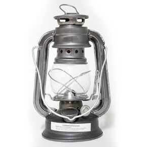 Rayo Rustico Kerosene Outdoor Lantern - 7.5 Inch Hurricane Lamp for Camping or Home Patio Use, Unpainted