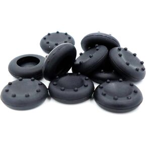 10X Black Thumbstick Grips Cap Cover Thumb Stick Grip for Xbox 360 PS4 Wii Accessories (10 Pack)