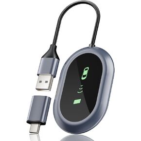 Wireless CarPlay Adapter - Converts Wired to Wireless CarPlay in 5 Seconds, Plug & Play, A7 Dual-Core Chip, Zero Latency, Stable Connection, Compatible with Apple iPhone iOS 10+ & Vehicles 2015+