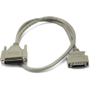 Monoprice 102068 3-Feet DB-25 (IEEE-1284) Male to Mini/Micro Centronic 36 (HPCN36) Male Cable [IE] (102068)