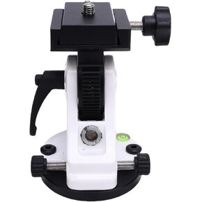 Latitude Adjustment Seat for Equatorial Mount, 0-90° Aluminum Alloy Telescope Base with Dual Knobs, Compatible with Astronomical Telescopes, No Tool Installation (White)