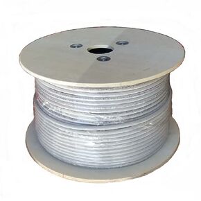 Sunnytech Cat8.2 AWG22 S-FTP 2000MHz, 40Gbps, Solid Cu, CMR, 500ft Certified Cat8 Ethernet Installation Cable, Drum Pack, Grey White (w/10 Plug and 10 Boot Cap Free)