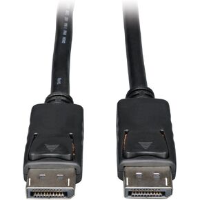 Tripp Lite DisplayPort Cable with Latches (M/M), DP to DP, 4K x 2K, 3-ft. (P580-003), Black, 1 Count (Pack of 1)