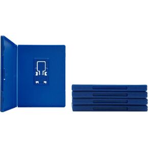 (5) Empty Standard Blue 10MM Replacement Boxes/Cases with Out Logo Compatible With Playstation Vita Games - VGBR10VIBL