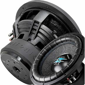 Hifonics BRW15D2 3000 Watts 15 Inch Brutus Car Audio Subwoofer with Heavy Gauge, Powder Coated, Aluminum Die-Cast Basket, Dual 70 Oz Magnet, 3 Inches Voice Coil - Dual 2 Ohm - 15 in