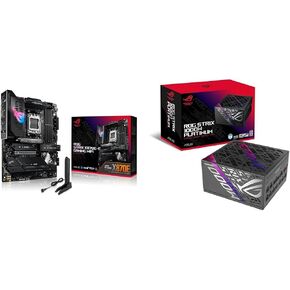 Bundle of ASUS ROG Strix X870E-E Gaming WiFi AMD AM5 ATX Motherboard, DDR5 AEMP, WiFi 7, 5X M.2, PCIe® 5.0 + ASUS ROG Strix 1000W Platinum (Fully Modular Power Supply, 80+ Platinum Certified, ATX 3.1)