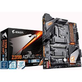 Gigabyte Z390 Aorus Pro Wi-Fi (Intel LGA1151/Z390/ATX/2XM.2 الحراسة الحرارية/على متن AC Wi-Fi/RGB Fusion/Gaming اللوحة الأم)