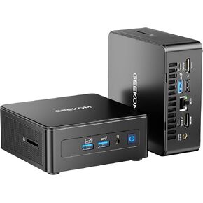 GEEKOM IT15 AI Mini PC, The Most Powerful (Intel NUC Replacement) 15th Gen Intel Core Ultra 5 225H Mini Desktop, 32GB DDR5 1TB NVMe PCIe4 SSD, Arc 130T GPU/Bluetooth 5.4/WiFi 7/8K Quad Display/USB4