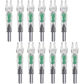 Led Arrow Nocks Plastic Luminous Archery Lighted Nocks Light Up Arrow Bow Tail 12pcs Random Color Led Lighted Nocks Archery Lighted Nocks Arrow Shaft End Accessories