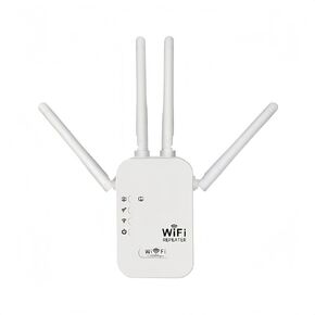 1200M WiFi Extender, WiFi Booster, WiFi Extender Signal Booster for Home - Wide Coverage, Fast Speed with Ethernet Port （White）