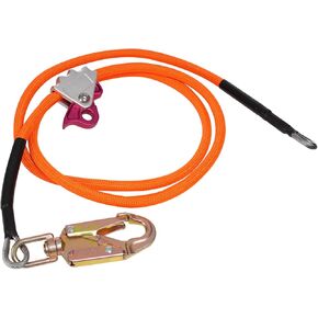 Flip Line ، Steel Wire Core Flipline Kit لتسلق شجرة 5/8'x12 قدمًا ، مجموعة خط Flip مع حقيبة قفل Triple Carabiner & Storage ، مثالية لتسلق الحبل ، حزام Lineman و Rope