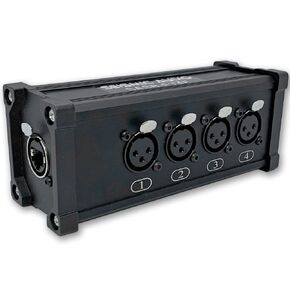 SASB-ET4F - 4 Channel XLR Female to Ethercon Network Cable Adapter Extender - for Live Stage, Home Studio Recording