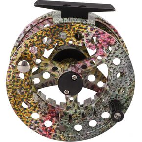 Fly Fishing Reel Fishing Roll Fish Skin Pattern Roller Aluminum Alloy Material Hose Reel Metal Aluminium Alloy