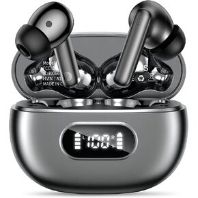 Bluetooth Wireless Earbuds, Grayish Black