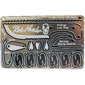 Bob Hansler Survival Card - Credit Card Size Survival Multi Tool Card