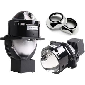 2PCS S11 73W 6000K Hyperboloid Bi L/ED Projector Lens 3R G5 Auto Projector Lens RHD LHD Headlight Car Light Accessory(Left,Projector Lens only) in Kuwait