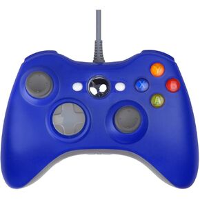 DuaFire Wired USB Game Pad Controller For Xbox 360 and PC (Blue)