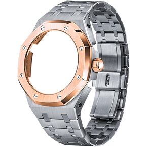 4th GA2100/2110 Generation Watchbands Octagonal Full Metal Case Band With Crown 316 Stainless Steel watch case