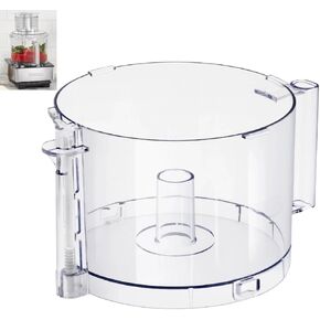 Top with 4 Locking Tabs DLC-005AGTXT1 Food Processor Work Bowl Replacement with Handle 14-Cup Compatible With Cuisinart DFP-14,Fits DFP-14NWBCT1 Work Bowl Cover
