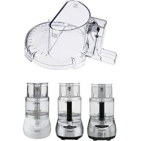 Cuisinart DLC-2007WBCNT1-1 Replacement Work Bowl Cover with Food Tube Fits Models DLC-2007N & DLC-2009 OEM Compatible with Bowl DLC-2007WBNT1 & DLC-2009CHBWBNT1 Only - Only Works with Pictured Models