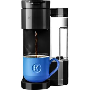 KeurigK K-Express Essentials Single-Serve KCup Pod Coffee Maker 3 Cup Sizes Fast Fresh Brew 30oz Removable Water Reservoir Travel Mug Friendly Maintenance Alert Space-Saving (Seafoam Green)