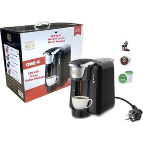 Dolce 220 Volt coffee maker compatible with Keurig K-Cup pods 220v 240 volts 50 hz (Not For Use In USA)