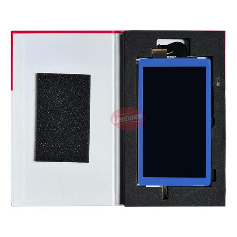 شاشة LENBOES LCD شاشة مع عدسة أرقام زجاجية خارج العدسة الخارجية الأمامية استبدال لوحة لوحة Nintendo Switch NS Lite (ليس للتبديل أو التبديل OLED) (الأزرق الداكن) in Kuwait