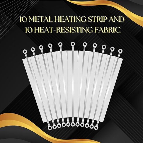 Flexzion Impulse Sealer Replacement Parts Repair Kits for Flexzion Impulse Heat Sealer 600W 12-inch Heat Sealers, PTFE & Heat Seal Strips, Replacement Elements, Pack of 10 in Saudi Arabia