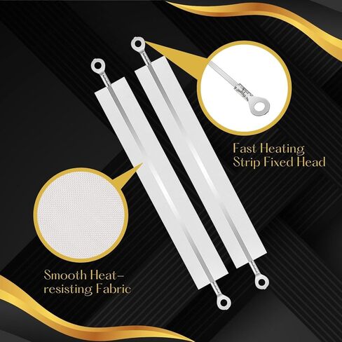 Flexzion Impulse Sealer Replacement Parts Repair Kits for Flexzion Impulse Heat Sealer 600W 12-inch Heat Sealers, PTFE & Heat Seal Strips, Replacement Elements, Pack of 10 in Saudi Arabia