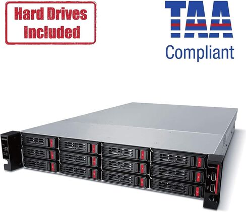 BUFFALO TeraStation 51220RH 12-Bay Business Rackmount NAS 192TB (12x16TB) with Hard Drives Included RAID iSCSI Network Storage File Server in Kuwait