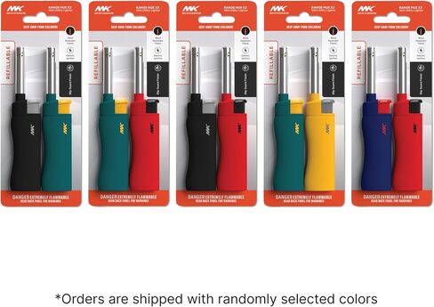 MK 4PCS Candle Lighters with 1PC Premium Butane Set, Windproof Flame, Ideal for Candle, BBQ Lighters in Saudi Arabia