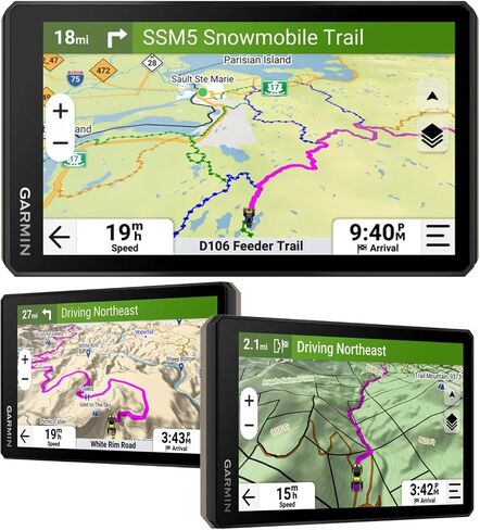 Garmin Tread 2 Overland Edition-8 "All-Terrain GPS Navigator للسفر خارج الشبكة مع ملاحة درب بدوره ، وخرائط Topo & Satellite ، و Weather ، وركوب المجموعة + قابلة للارتداء. in Kuwait
