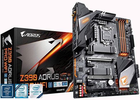 Gigabyte Z390 Aorus Pro Wi-Fi (Intel LGA1151/Z390/ATX/2XM.2 الحراسة الحرارية/على متن AC Wi-Fi/RGB Fusion/Gaming اللوحة الأم) in Saudi Arabia